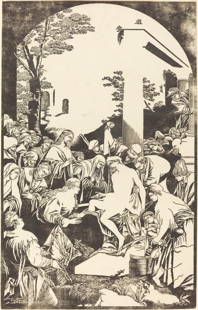 ラザロの復活 作： John Baptist Jackson after Leandro Bassano
