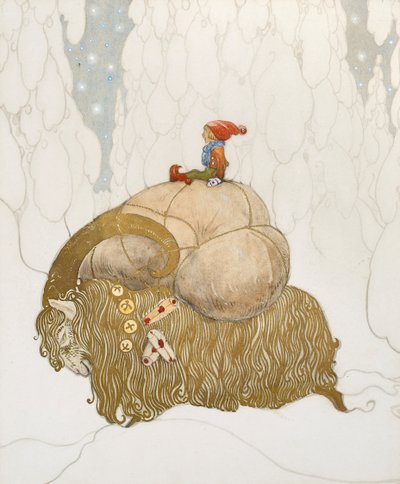 The Christmas goat クリスマスソング、1912年。 作： John Bauer