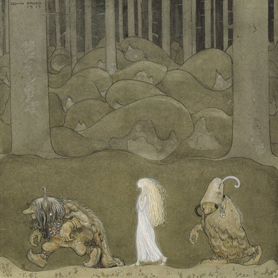 王女とトロル 作： John Bauer