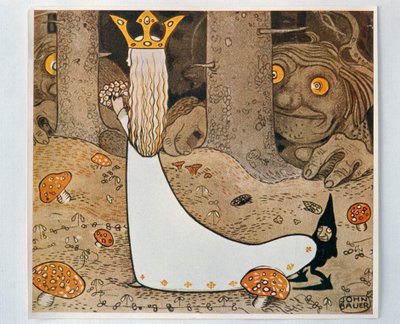 お姫様とトロール。 エルフとトロールの中から、1913 作： John Bauer