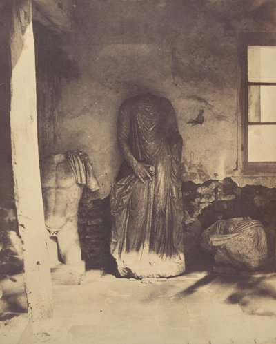 無題 [ローマの彫刻、チェルチェル美術館]、1856 年。 作： John Beasley Greene