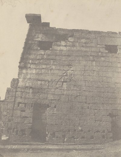 Louqsor、パイロンの歴史的彫刻（右山塊） 作： John Beasly Greene