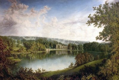 アッパーレイクのノスティンガムシャーニューステッド修道院、1866 作： John Bell