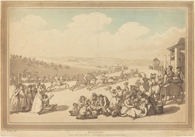 ランニング 作： John Bluck after Thomas Rowlandson