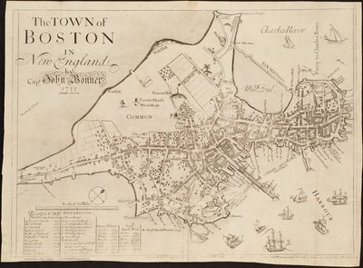 ニューイングランドのボストンの町 作： John Bonner