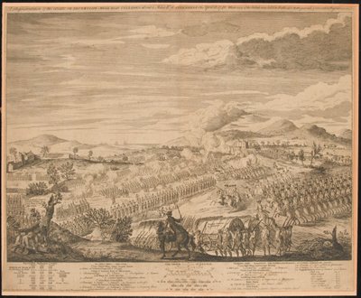 ？Drunmossie [sic]ムーアとカロデン近くの戦いの描写？、1746年4月16日 作： John Bowles