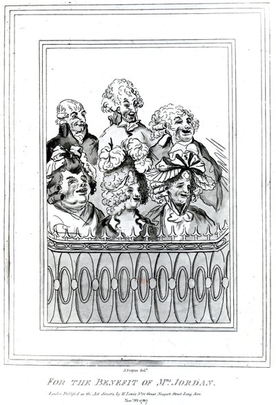 ジョーダン夫人の利益のために、1787年（彫刻） 作： John Boyne