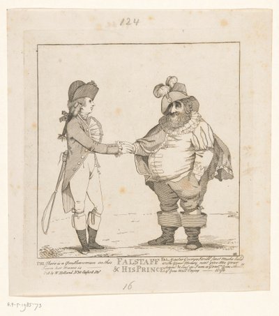 フォックスとプリンス オブ ウェールズ、1783 年 ファルスタッフと彼の王子 (オブジェクトのタイトル) 作： John Boyne