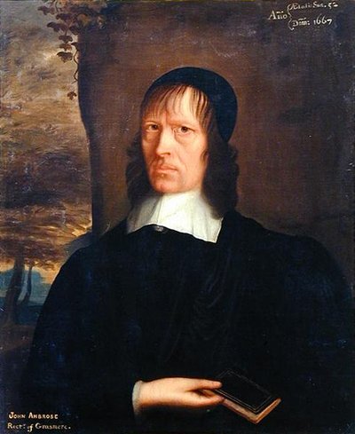 グラスミアの牧師、ローウィックのジョン・アンブローズの肖像 作： John Bracken