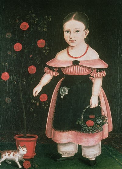 ラベンダーの少女、1840年頃 作： John Bradley