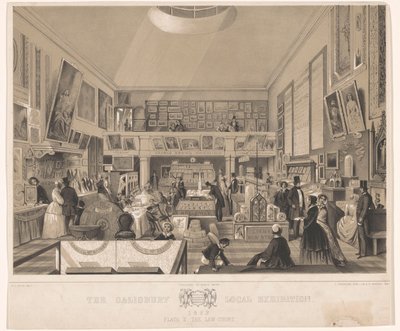 Interieur van de Law Court tijdens de Salisbury Local Exhibition、1852 The Salisbury Local Exhibition 1852. Plate II, the Law Court (オブジェクトのタイトル) 作： John Brandard