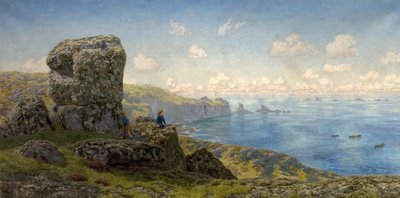 Golden Prospects、セントキャサリンズウェル、ランズエンド、コーンウォール、1881 作： John Brett