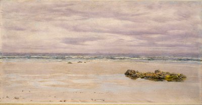 コーンウォールのケナックサンド、干潮時、1877年 作： John Brett