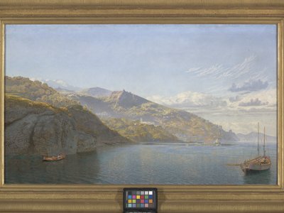 マッサ、ナポリ湾（キャンバスに油彩） 作： John Brett