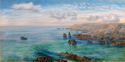 ガーンジー島の南海岸でスケッチ 作： John Brett