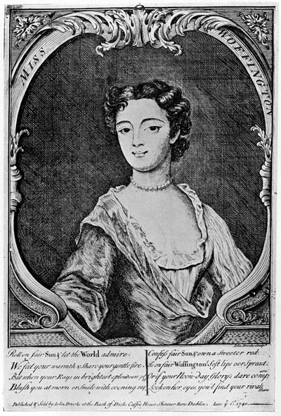 マーガレットペグウォフィントン1720〜1760年、アイルランドの女優、18世紀1905年。 作： John Brooks