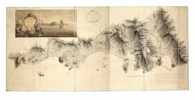 1778年12月から1784年1月までイギリス軍が占領していたセントルシアの軍事調査。 作： John Brown