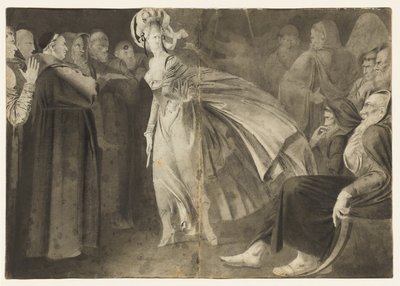 修道士の直腸の中で立っている女性c。 1770-1775。 作： John Brown
