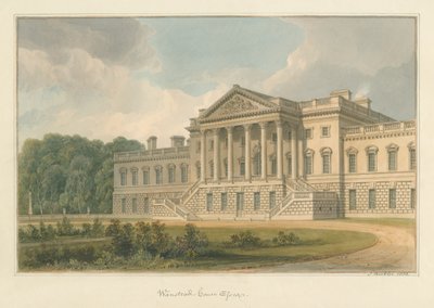 エセックス-ワンステッドハウス、1822年 作： John Buckler