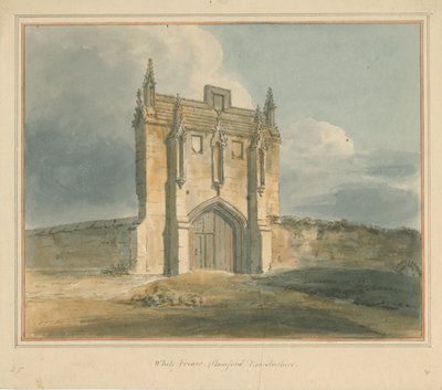 リンカンシャー-スタンフォード-白の修道士、1802年 作： John Buckler