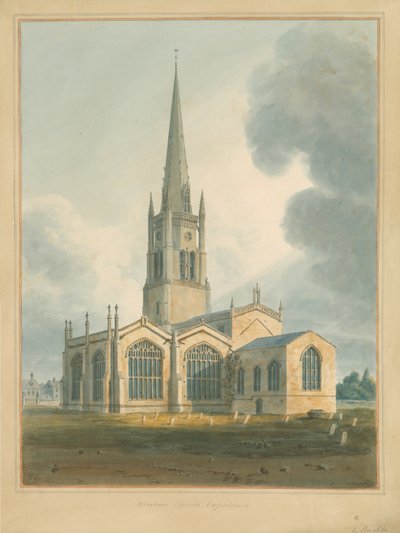 オックスフォードシャー-BloxhamChurch、1802 作： John Buckler