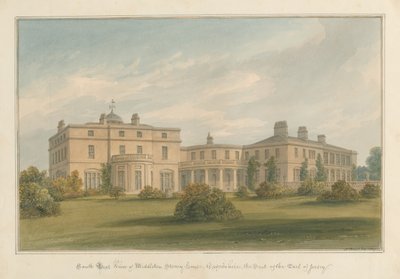 オックスフォードシャー-ミドルトンストーニーハウス、1827年 作： John Buckler