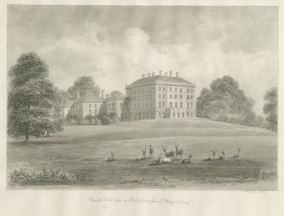 パトシュルハウス：セピア画、1847 作： John Buckler