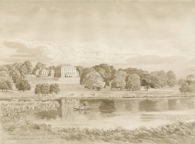 パトシュルハウス：セピア色のウォッシュドローイング、1820年8月26日 作： John Buckler