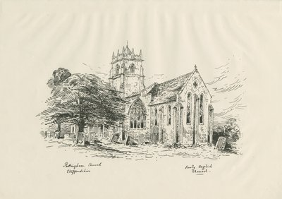 Pattingham Church: ?ジンコグラフ, nd [?19世紀] (プリント) 作： John Buckler