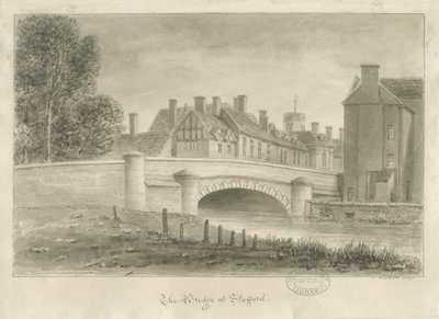 Stafford - Bridge: Sepia Drawing 作： John Buckler