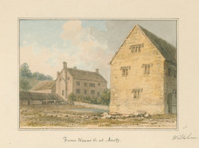 ウィルトシャー-アンスティ-ファームハウス、1817年 作： John Buckler