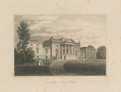 Wiltshire - Stourhead - Mansion: engraving 作： John Buckler