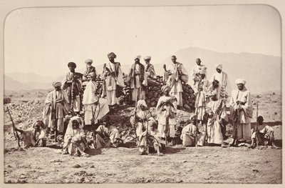 ？Jumrood、Khyber、Rotassの近くのAfridi Picketの距離？、1879年頃 作： John Burke