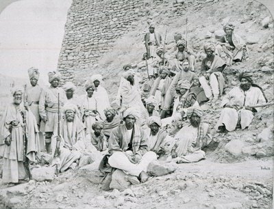 Khyber Chiefs and Khans、Jamrud Fort、ノースウエストフロンティア、1878年頃 作： John Burke