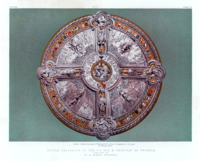 シールドは、プロイセンのプリンスとプリンセスに贈られました。 19世紀 作： John Burley Waring