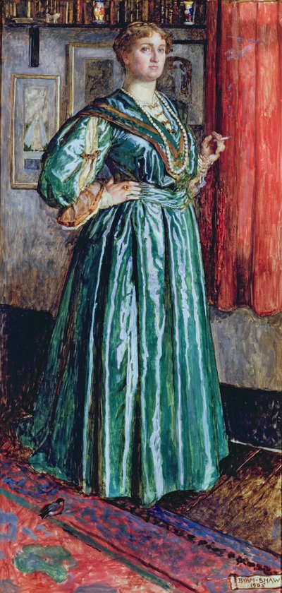 売春宿のマダム、1905 作： John Byam Liston Shaw