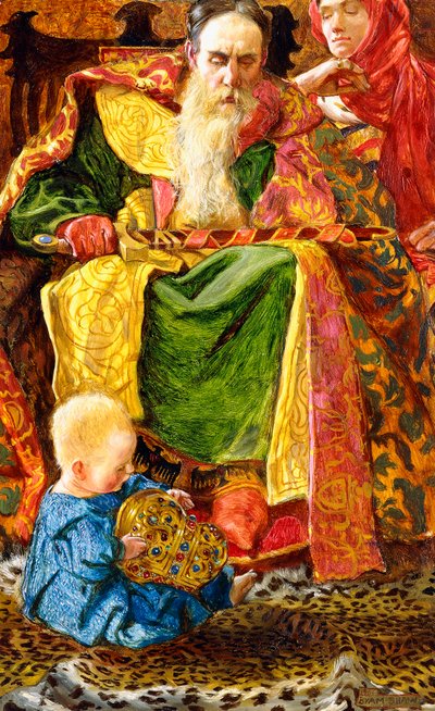 そして、彼が賢い人か愚か者かを知る者、1901年 作： John Byam Liston Shaw