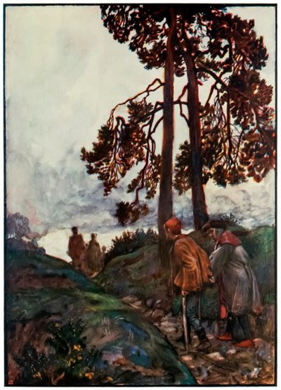 ジョン・バニヤンの「巡礼者」のこの世からの進歩、これからの世へ 作： John Byam Liston Shaw
