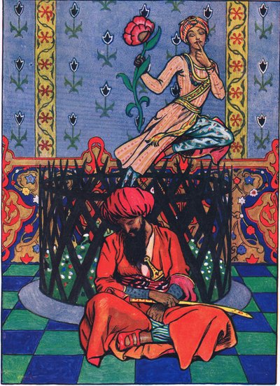 ペルシャのオルムズの夢想、カーマの庭からのイラスト（およびインドからの他の歌詞）、1920 作： John Byam Liston Shaw