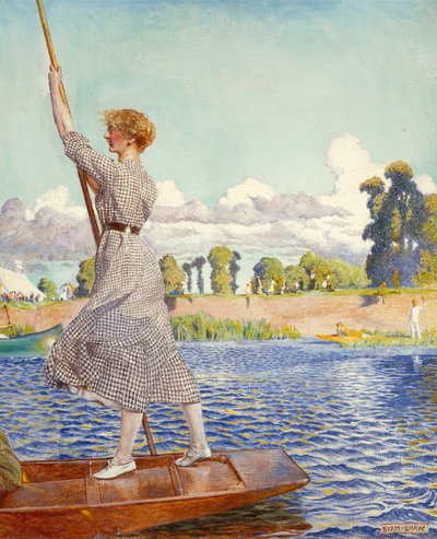 レガッタ（キャンバスに油彩） 作： John Byam Liston Shaw