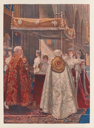 Kuningatar Alexandran voitelu 作： John Byam Liston Shaw