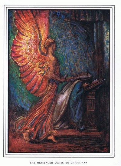 メッセンジャーはクリスチアーナに来る 作： John Byam Liston Shaw
