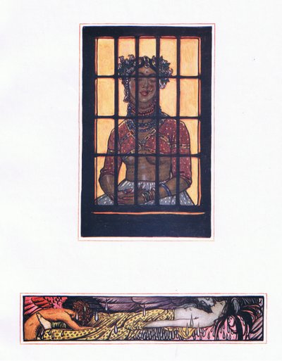 リラヴァントの物語、カーマの庭（およびその他のインドの歌詞）のイラスト、1920 作： John Byam Liston Shaw
