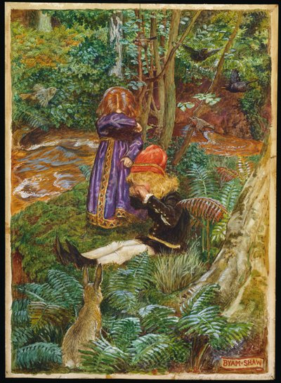 彼らは座って泣いた 作： John Byam Liston Shaw