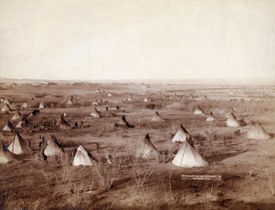 1891年のラコタ族の村（John Grabill氏撮影 作： John C. H. Grabill