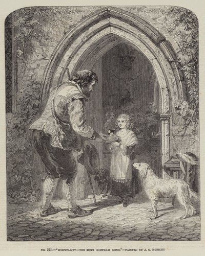 ホスピタリティ、モート、イグサム、ケント 作： John Callcott Horsley