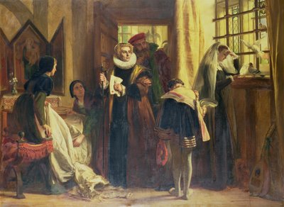 捕虜になったスコットランドのメアリー女王、1871年 作： John Callcott Horsley