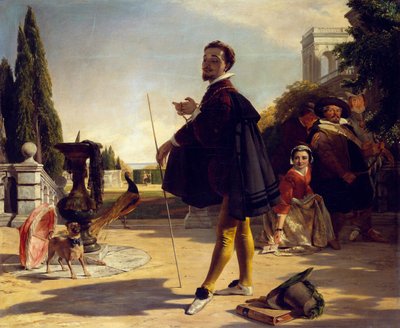 シェイクスピア、12夜、第II幕、シーンV 作： John Callcott Horsley