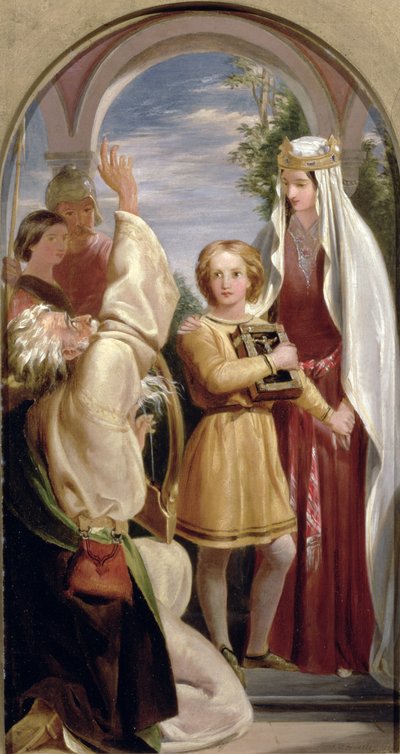 アーサーの少年時代、1851年 作： John Callcott Horsley