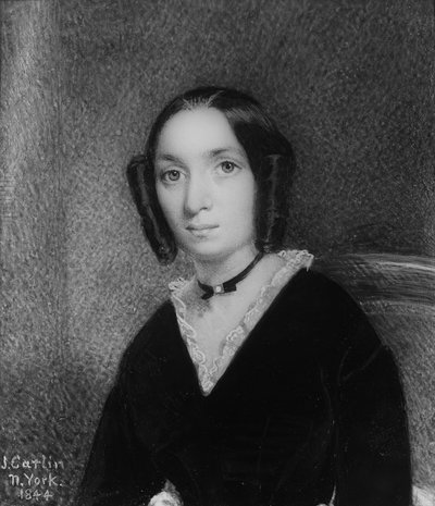女性の肖像、1844年。 作： John Carlin